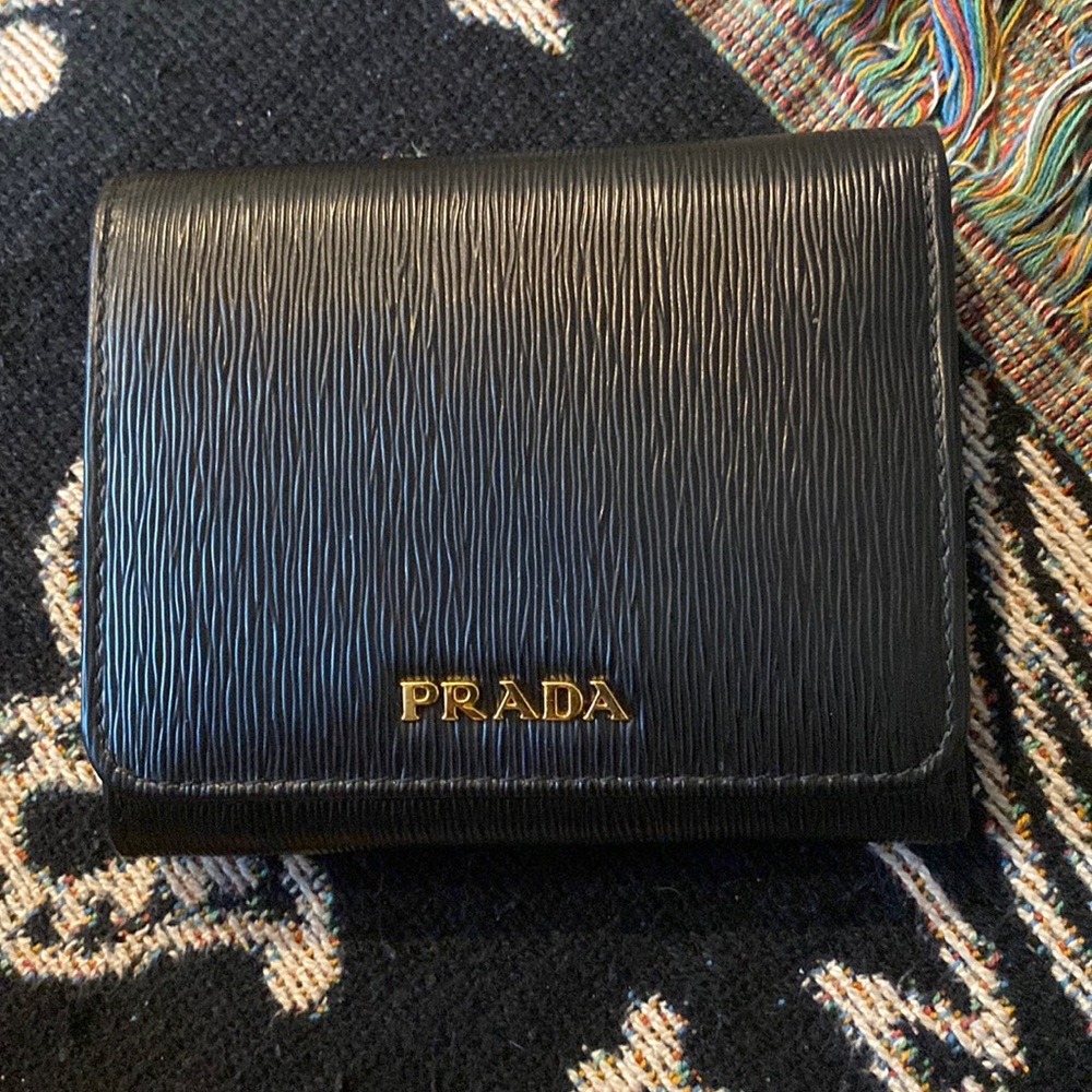 Prada Saffiano Leather Bi-Fold Wallet